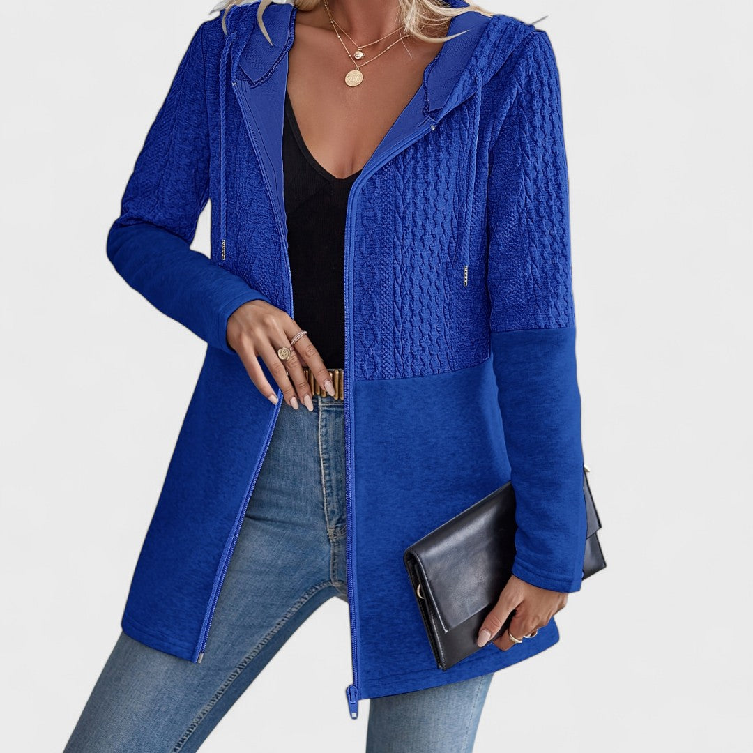 Valentino - Cardigan Grigio con Cappuccio Elegante per Donne