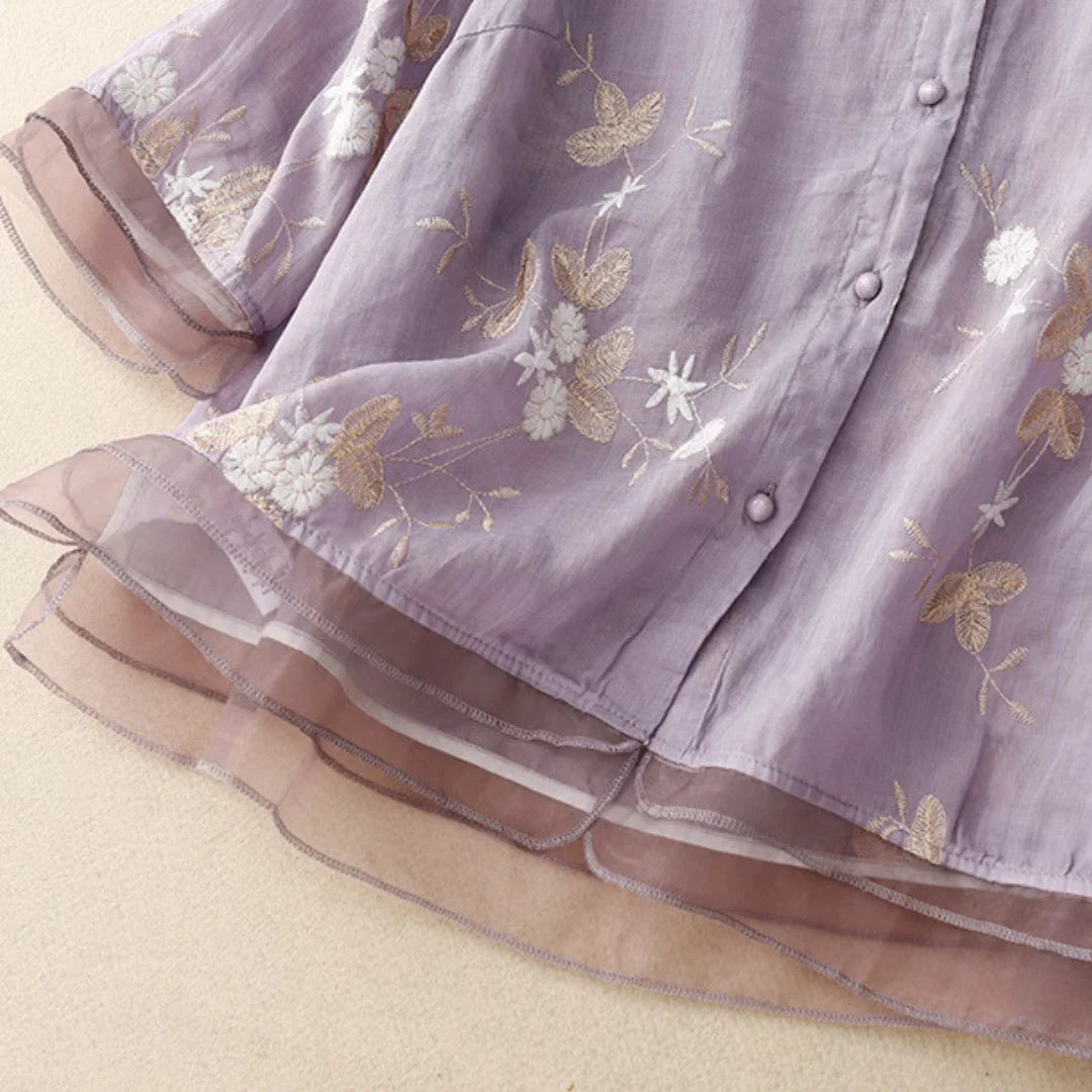 Laurienne™ | Blusa ricamata