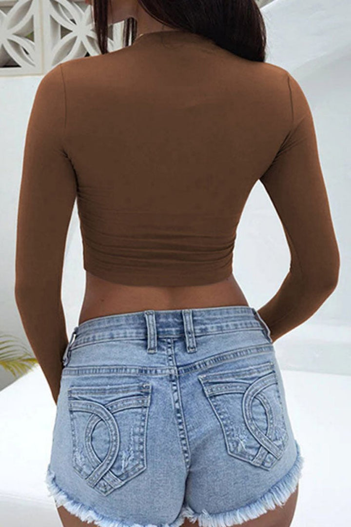 Sofia™ | T-shirt attillata versatile con maniche lunghe