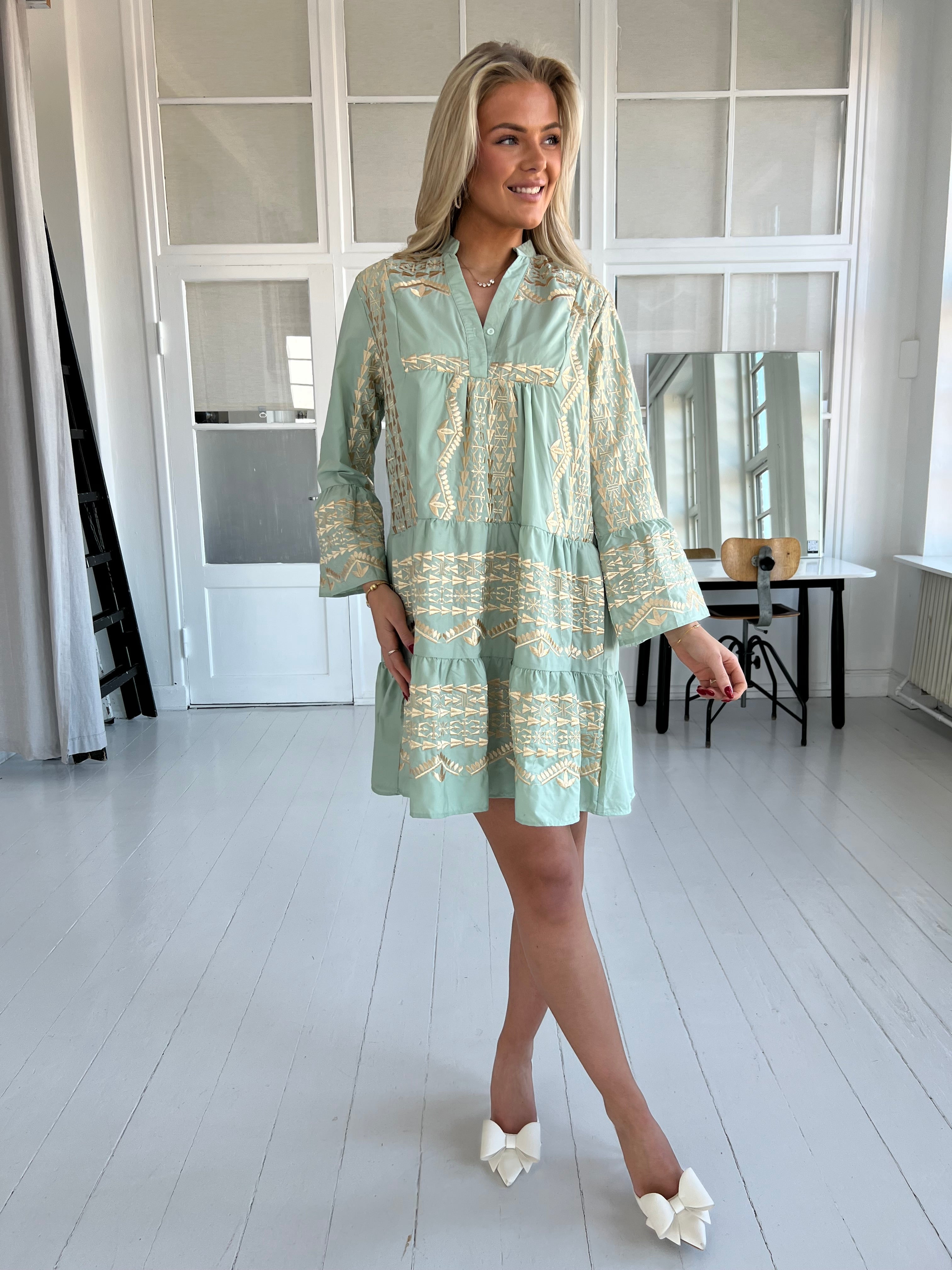 Victoria™ | Flam Green Bohemian Tunic