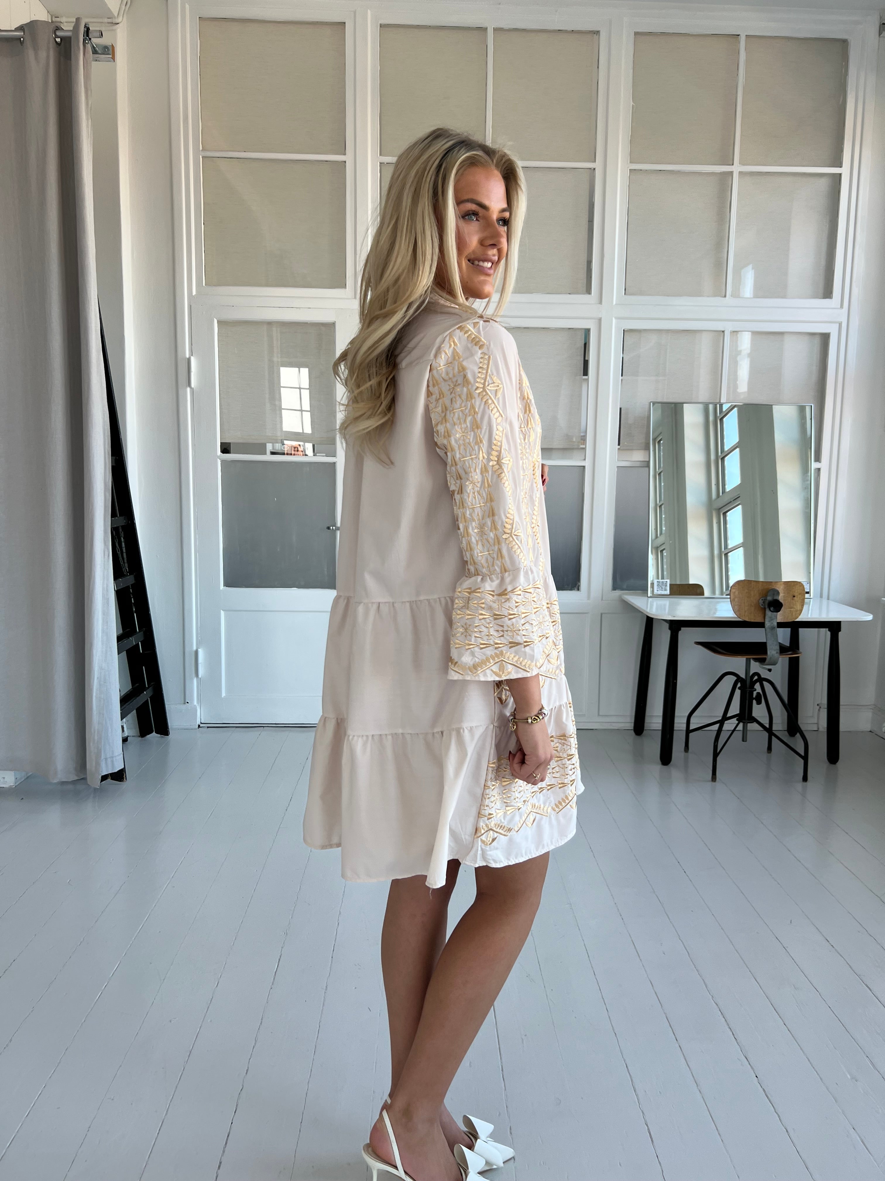 Victoria™ | Flame Beige Bohemian Tunic