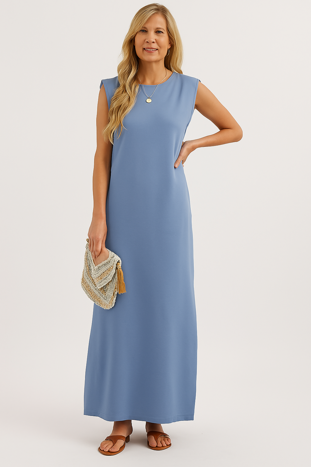 Sara™ | Vestito Lungo Fluido Anti-Piega