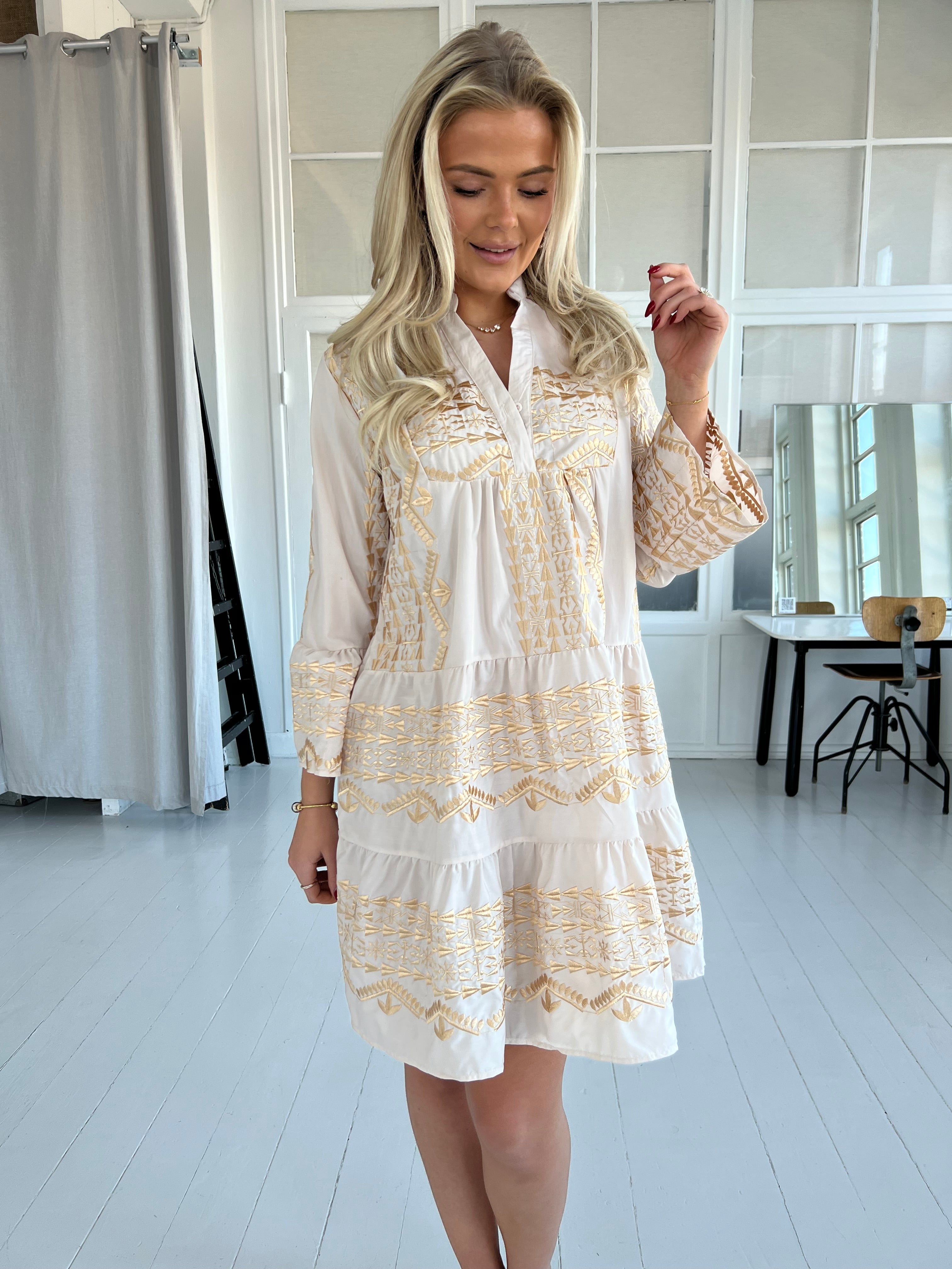 Victoria™ | Flame Beige Bohemian Tunic