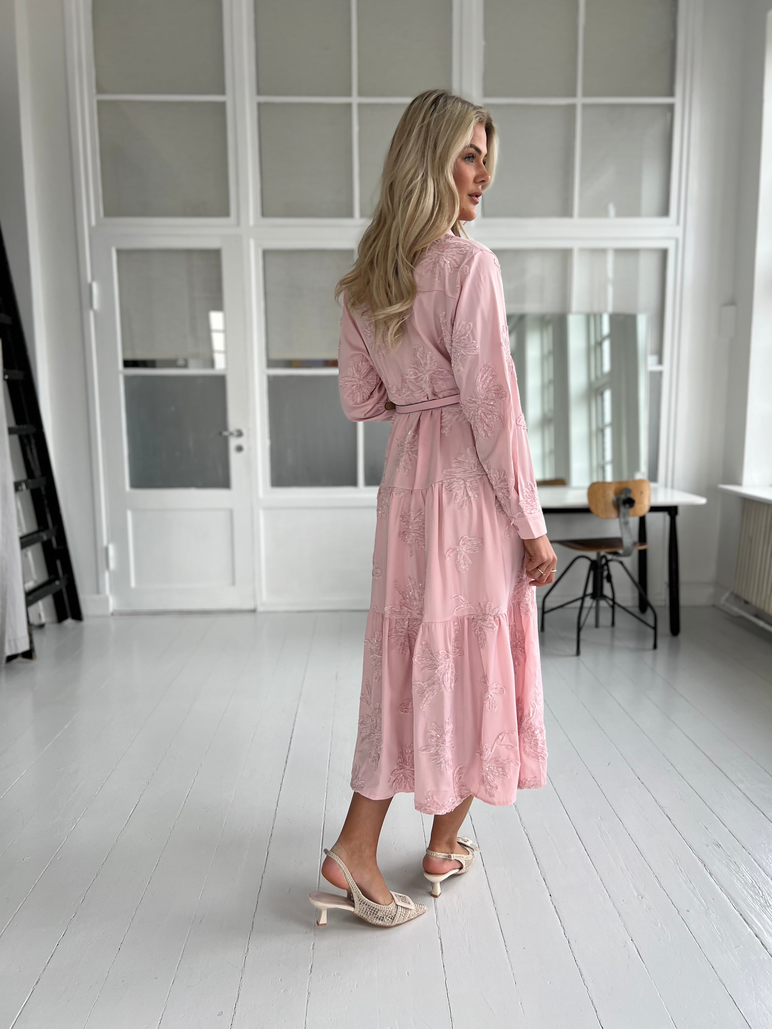 Victoria™ | Flam Pink Shirt Dress