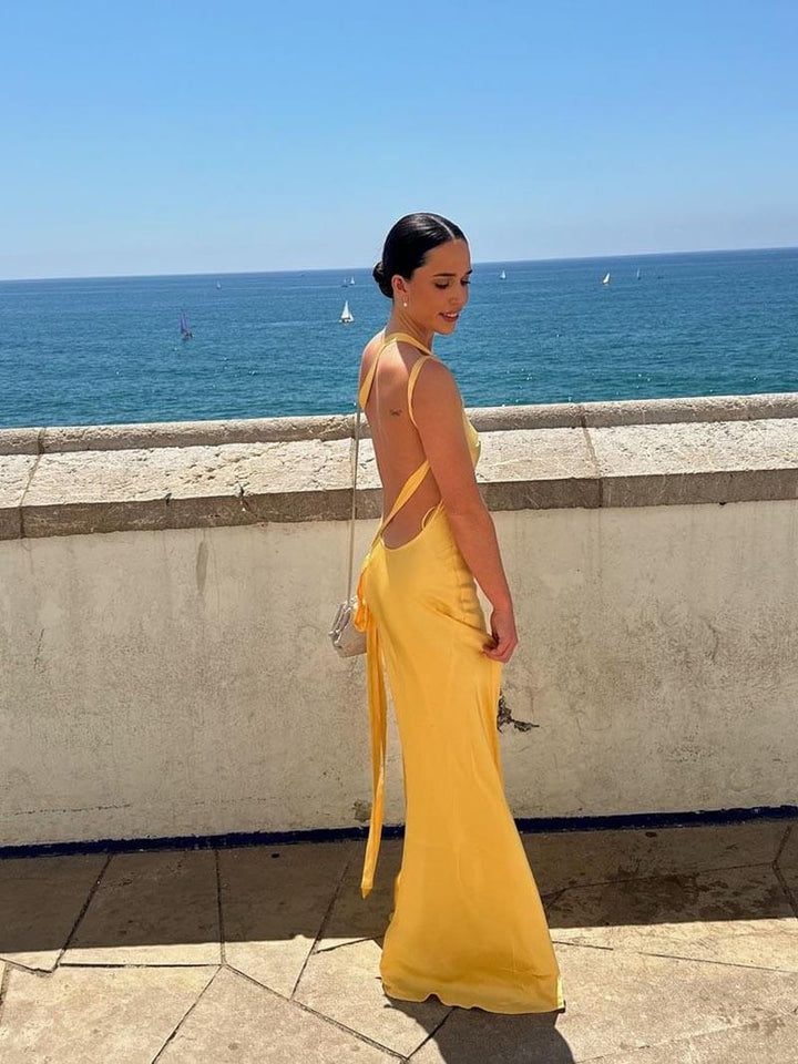 Caroline | Abito Maxi Senza Schiena