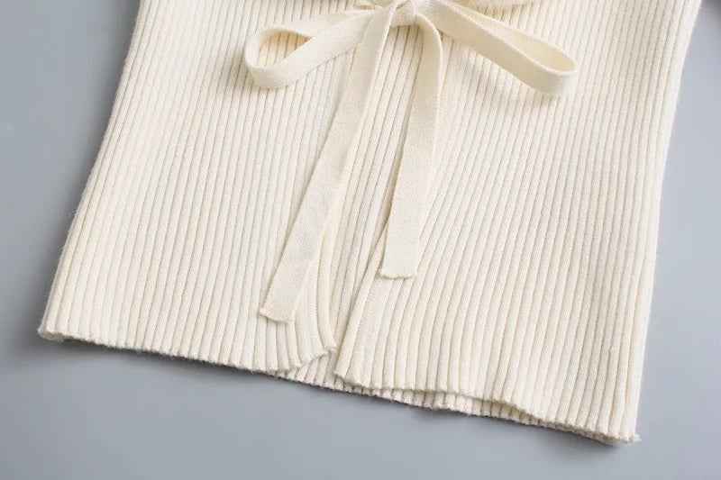 Sofia™ | Cardigan con Bordo in Pelliccia Bellina