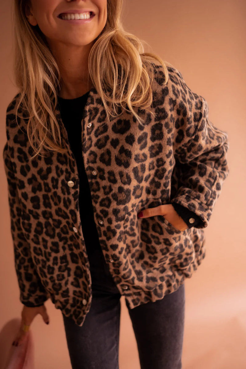 Victoria™ | Leopard Bomber Jacket