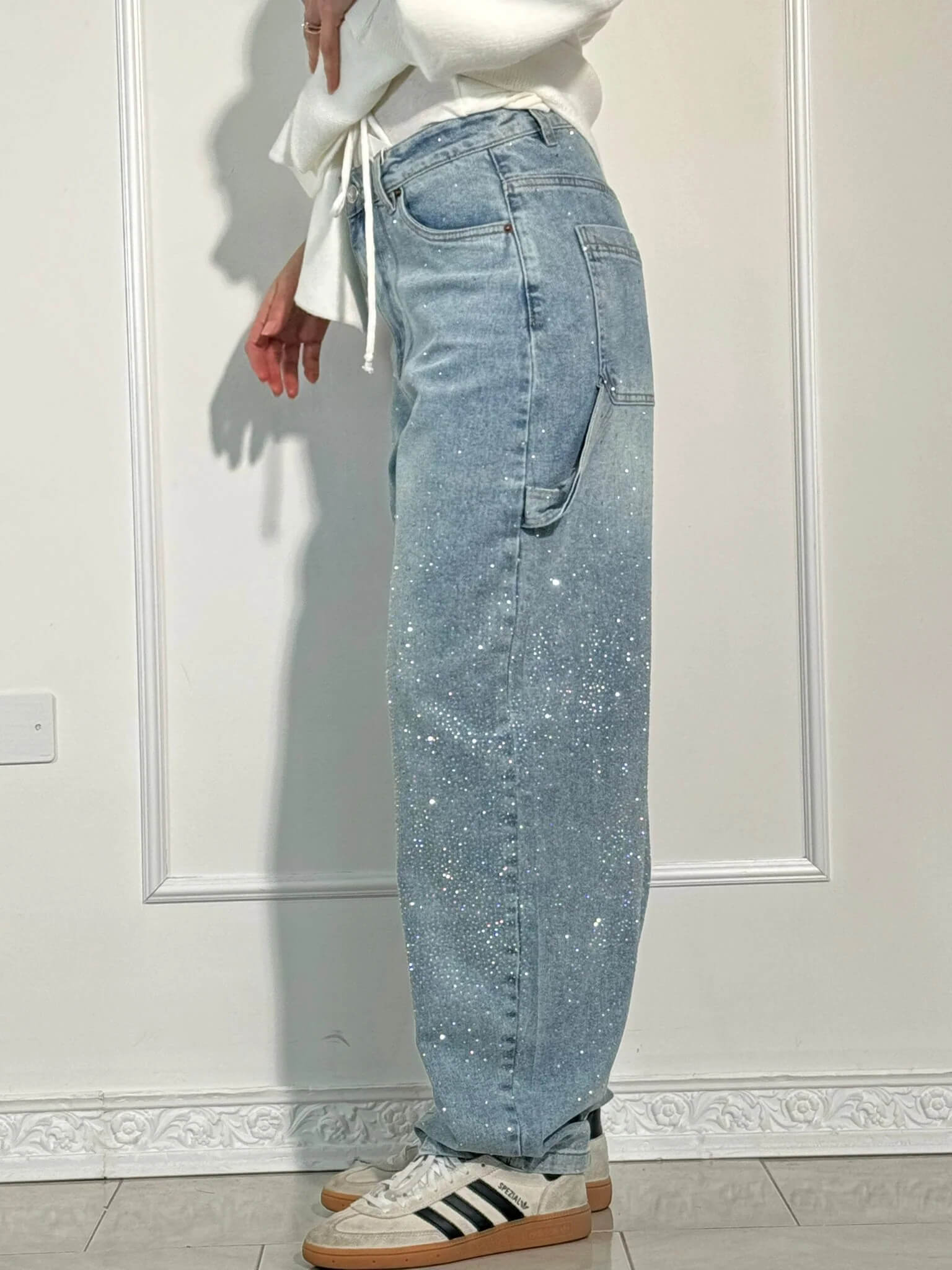 Victoria™ | Balloon Timmerman Shiny Denim Jeans