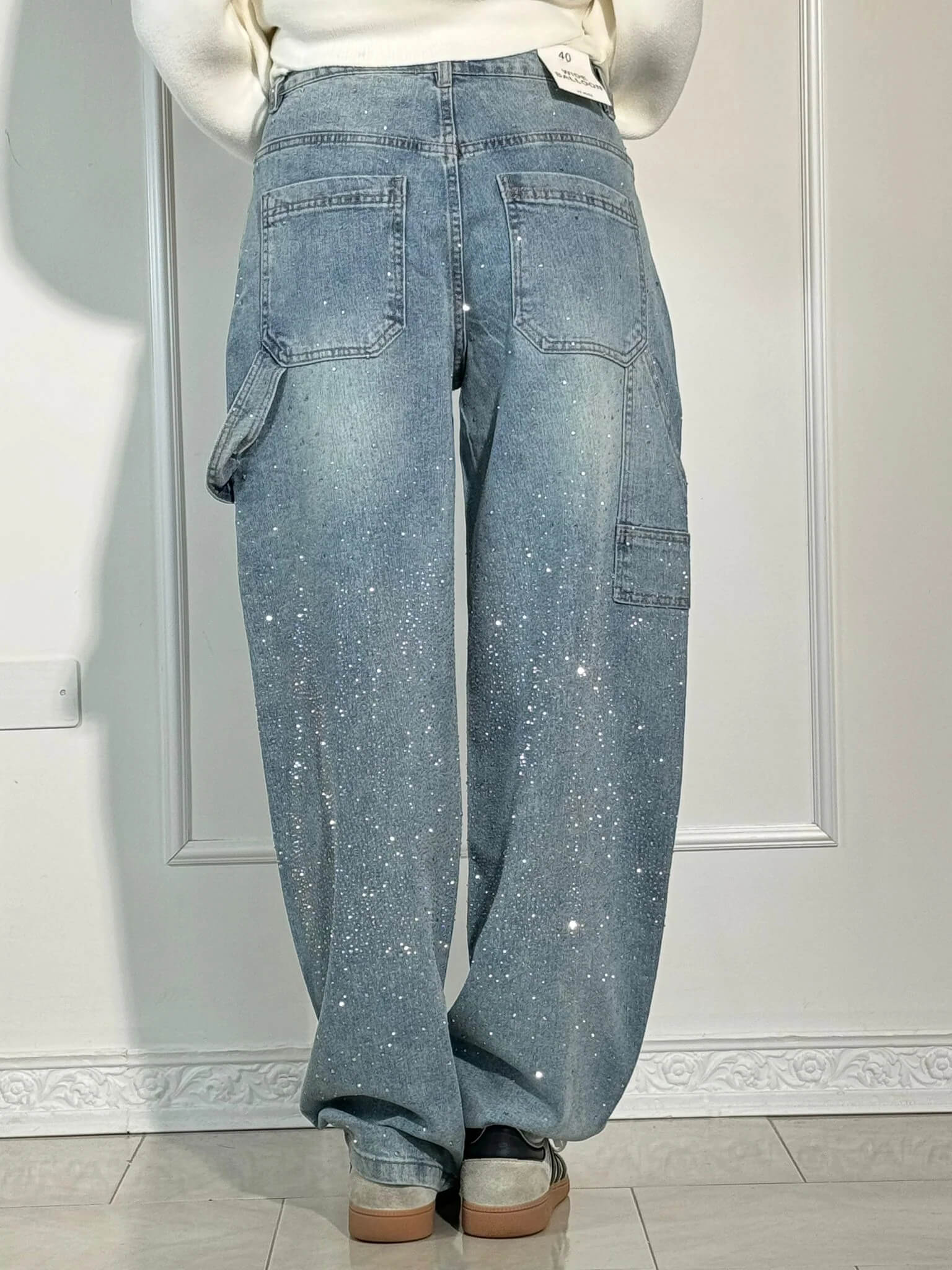 Victoria™ | Balloon Timmerman Shiny Denim Jeans