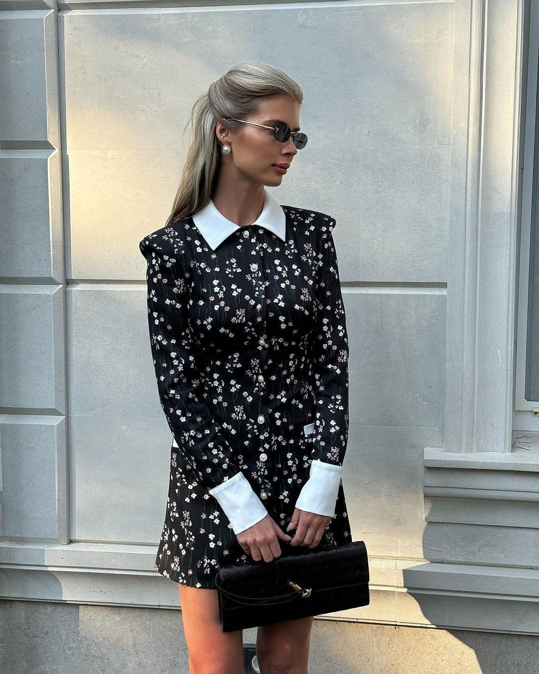 Sofia™ | Bianca-Luce Elegante Abito Corto