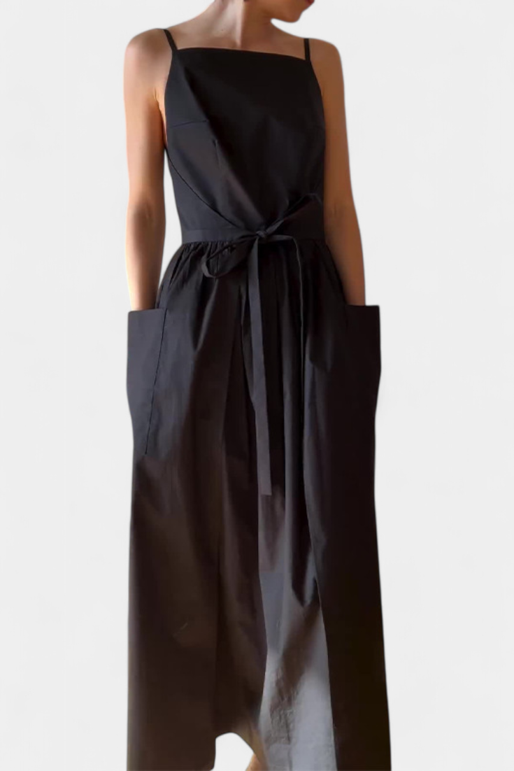 Dezi Vestito Lungo con Lacci Laterali