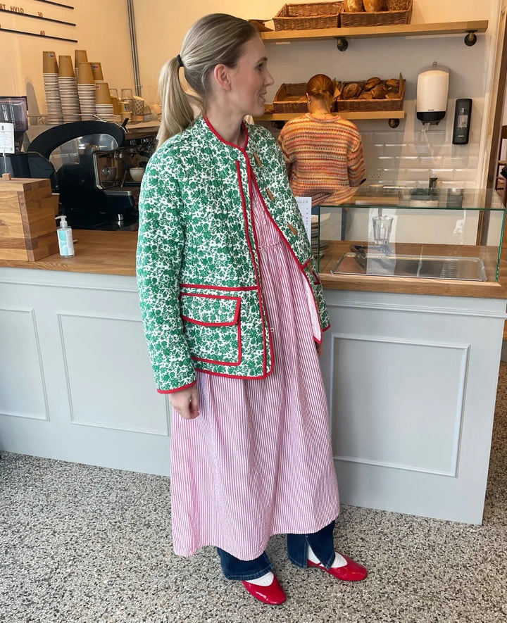 Sofia™ | GIACCA PATCHWORK CON STAMPA FLOREALE DI AMY