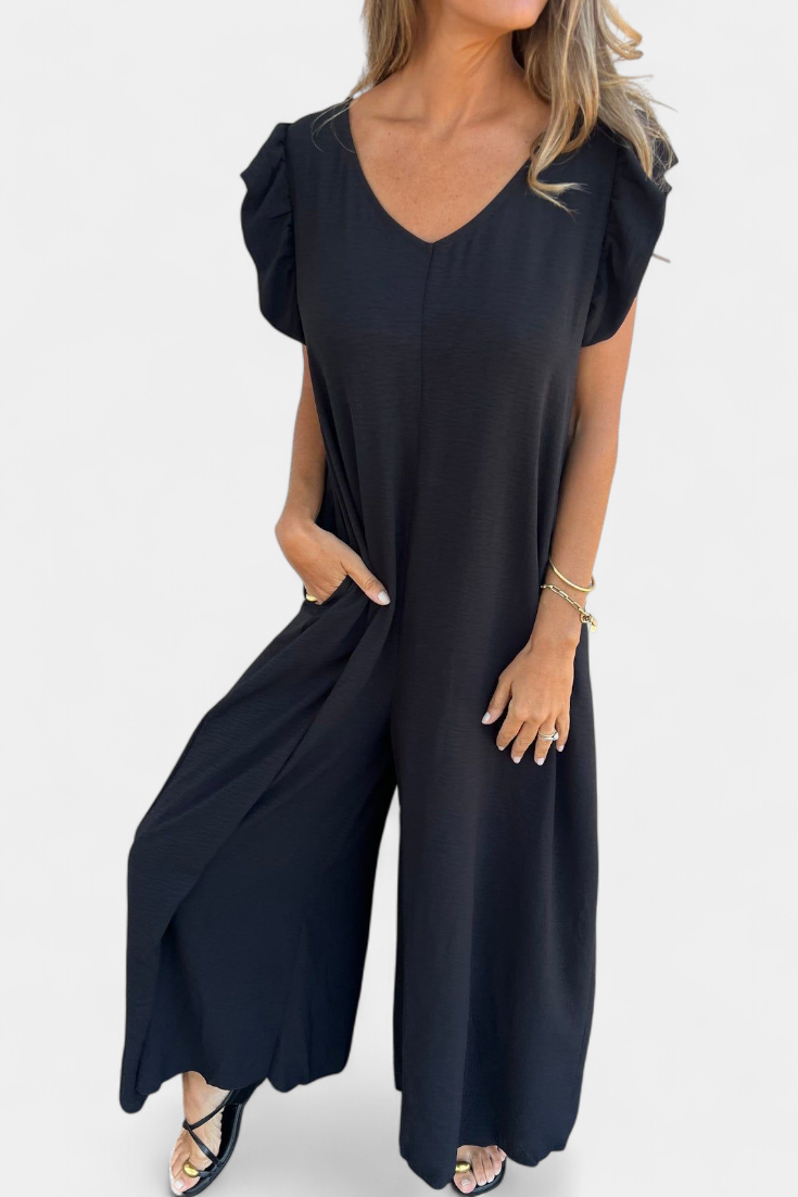 Isela Mono a Collo a V con Stampa Leopardo