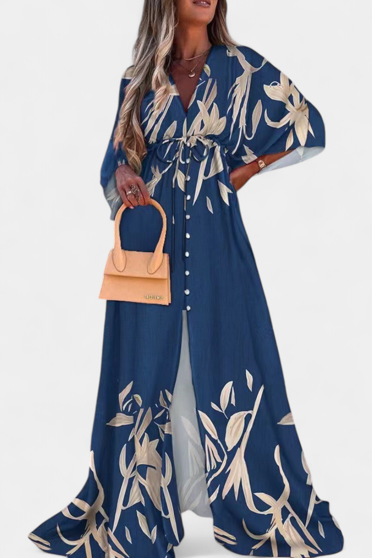 Joelle Vestito Morbido Arcobaleno con Manica a Pipistrello