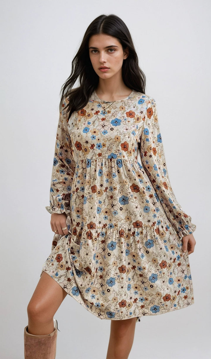 Sofia™ | Abito retrò a palloncino di Celeste – Eleganza senza tempo