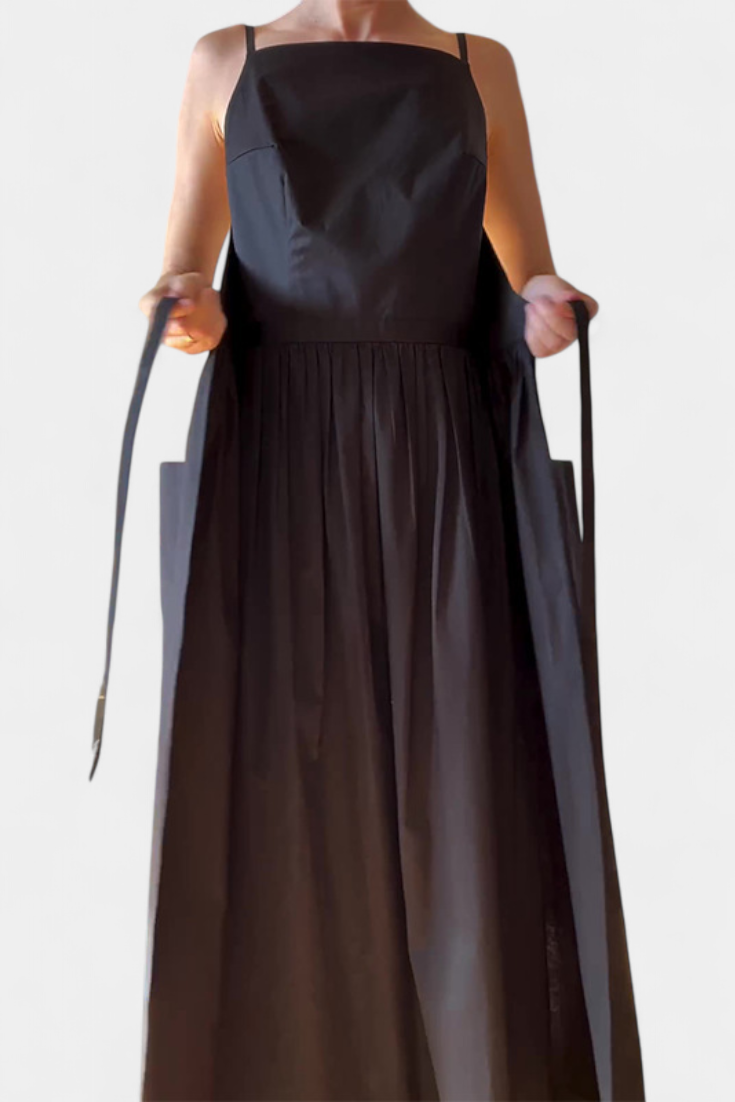 Dezi Vestito Lungo con Lacci Laterali