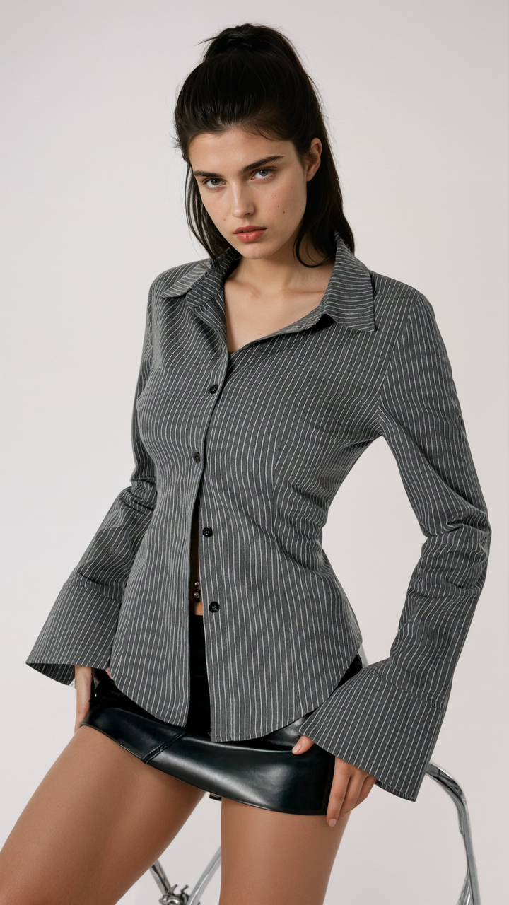 Sofia™ | Cardigan a righe di Flavia – Eleganza casual