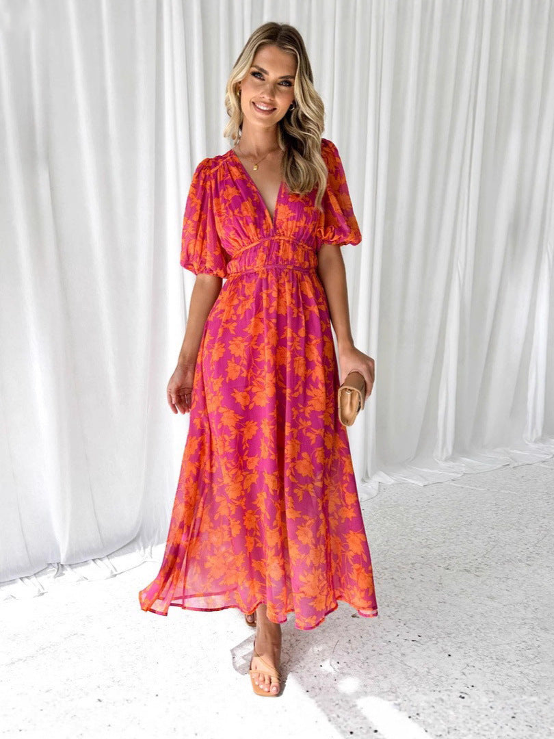 Aurora | Abito Lungo Floreale