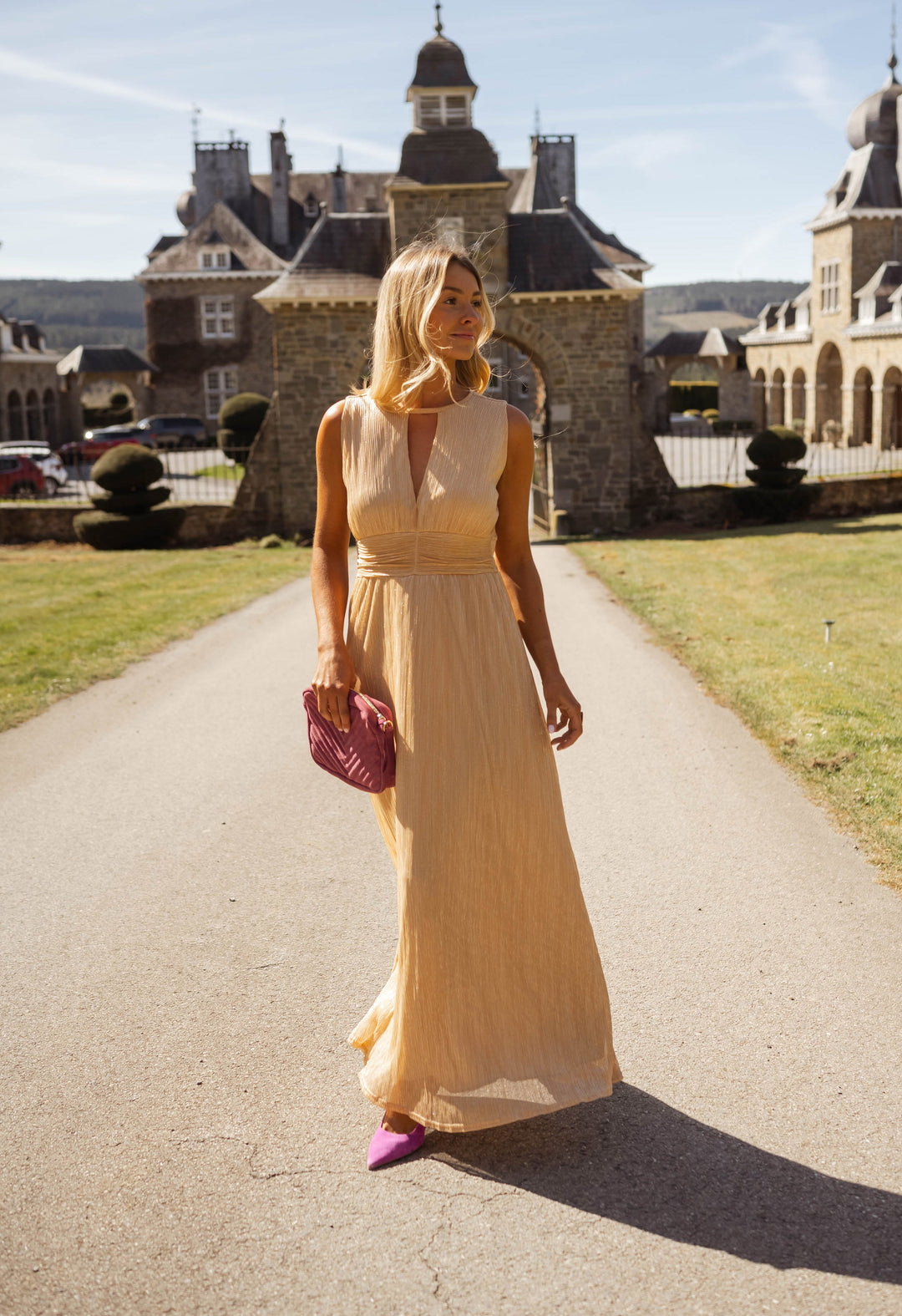 Cloe™ | Abito Dorato da Sogno