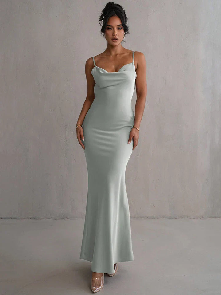 Pauline - Elegante Maxi Dress Senza Schiena