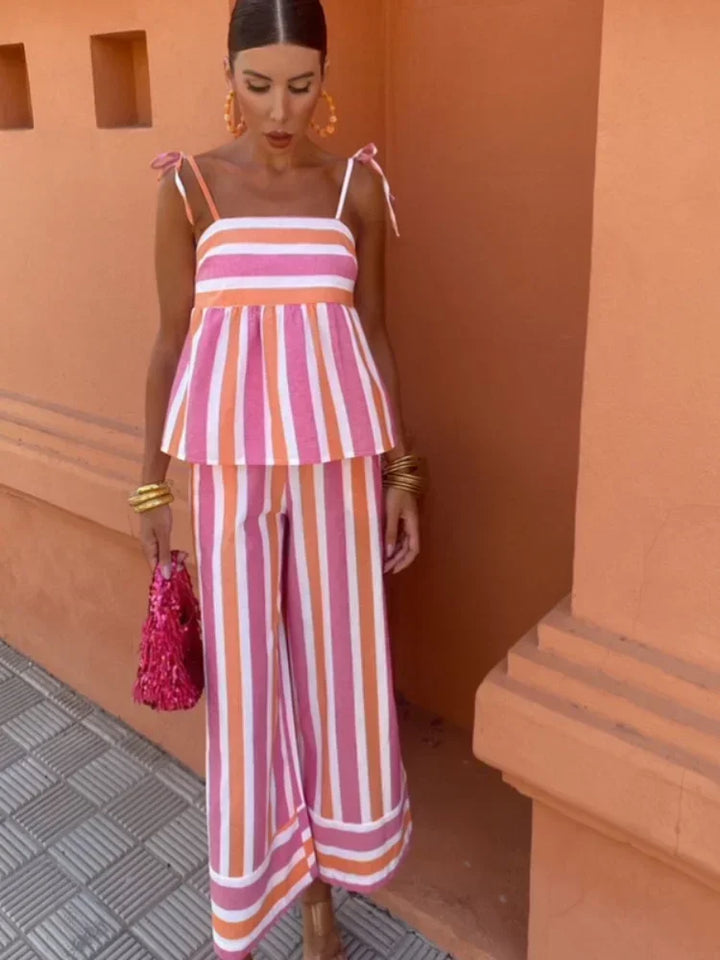 Hanne - Set di pantaloni stampati per l'estate