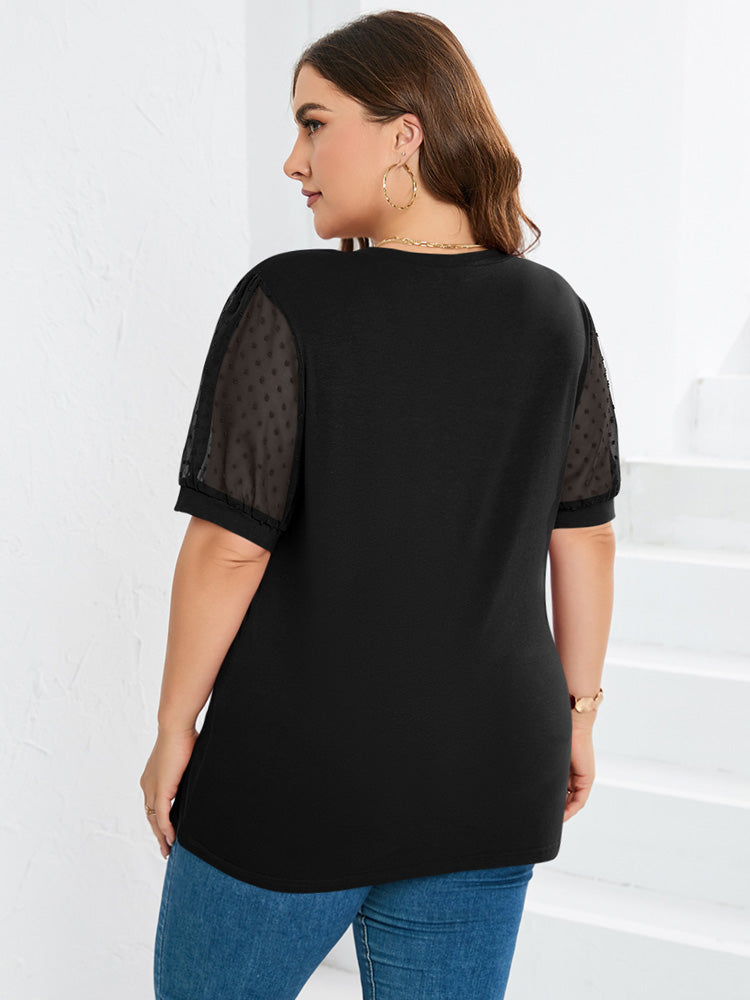 Sofia™ | Véronique™ Blusa Elegante con Maniche Puff