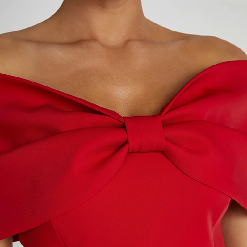 Sofia™ | Abito Amore Fiocco – Eleganza con spalle scoperte