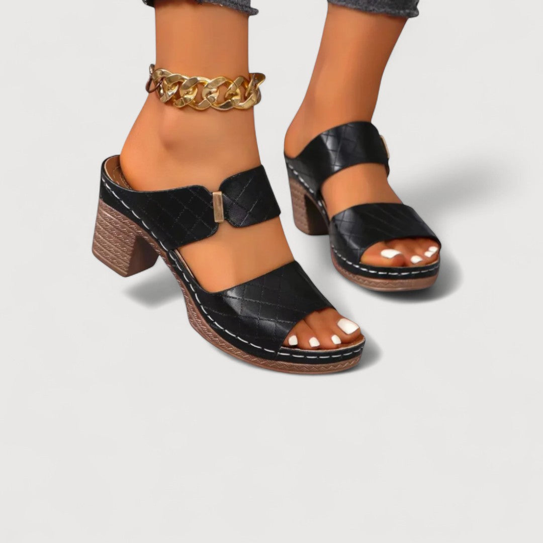 LESSA | SANDALI CON TACCO A BLOCCO