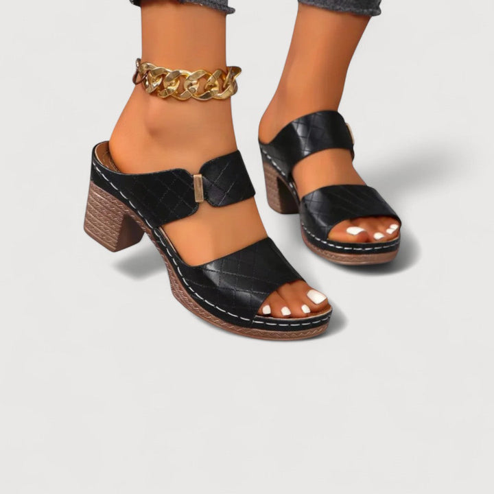 LESSA | SANDALI CON TACCO A BLOCCO