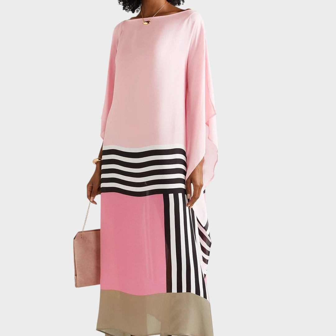 Iria | Caftão Elegante com Estampa Geométrica