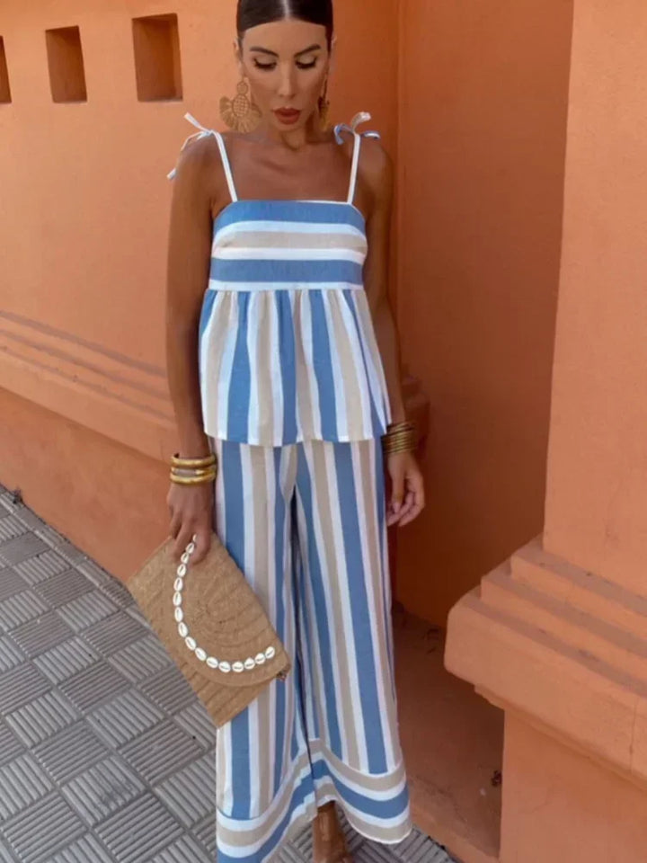 Hanne - Set di pantaloni stampati per l'estate