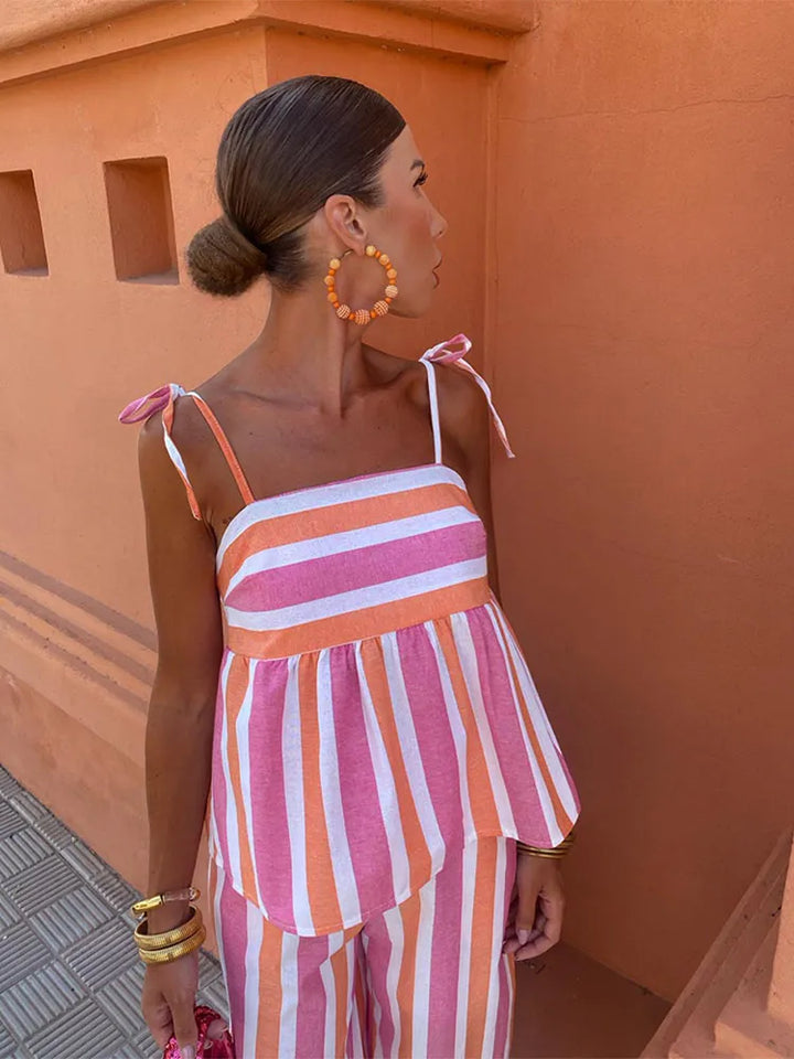 Hanne - Set di pantaloni stampati per l'estate