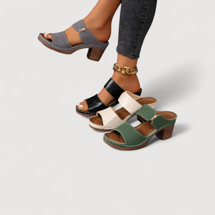 LESSA | SANDALI CON TACCO A BLOCCO