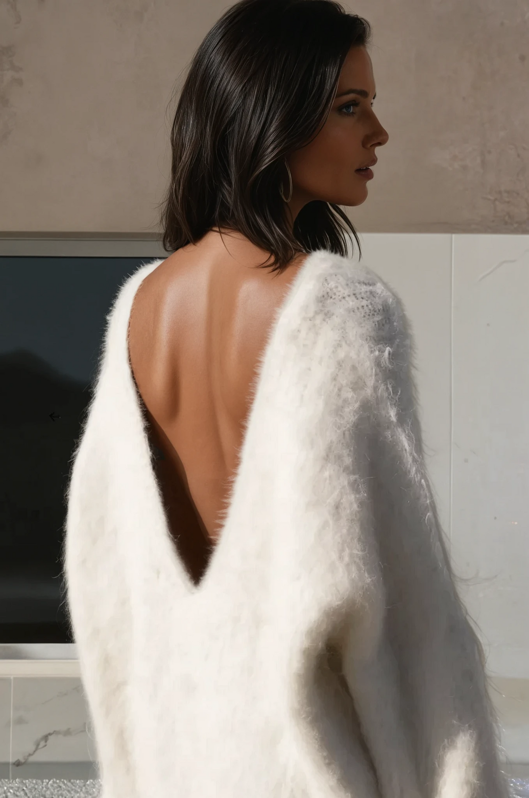 Sofia™ | Maglione dolce e pigro con schiena scoperta di Aurora