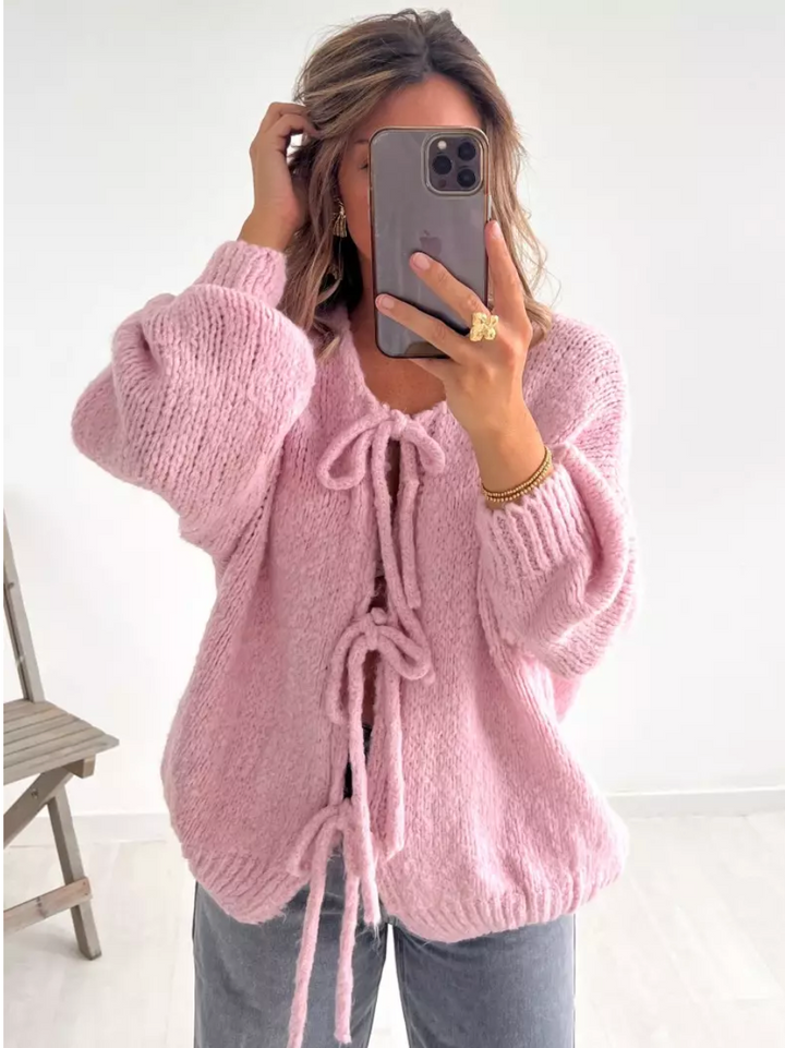 Sofia™ | Cardigan con Fiocco Clara