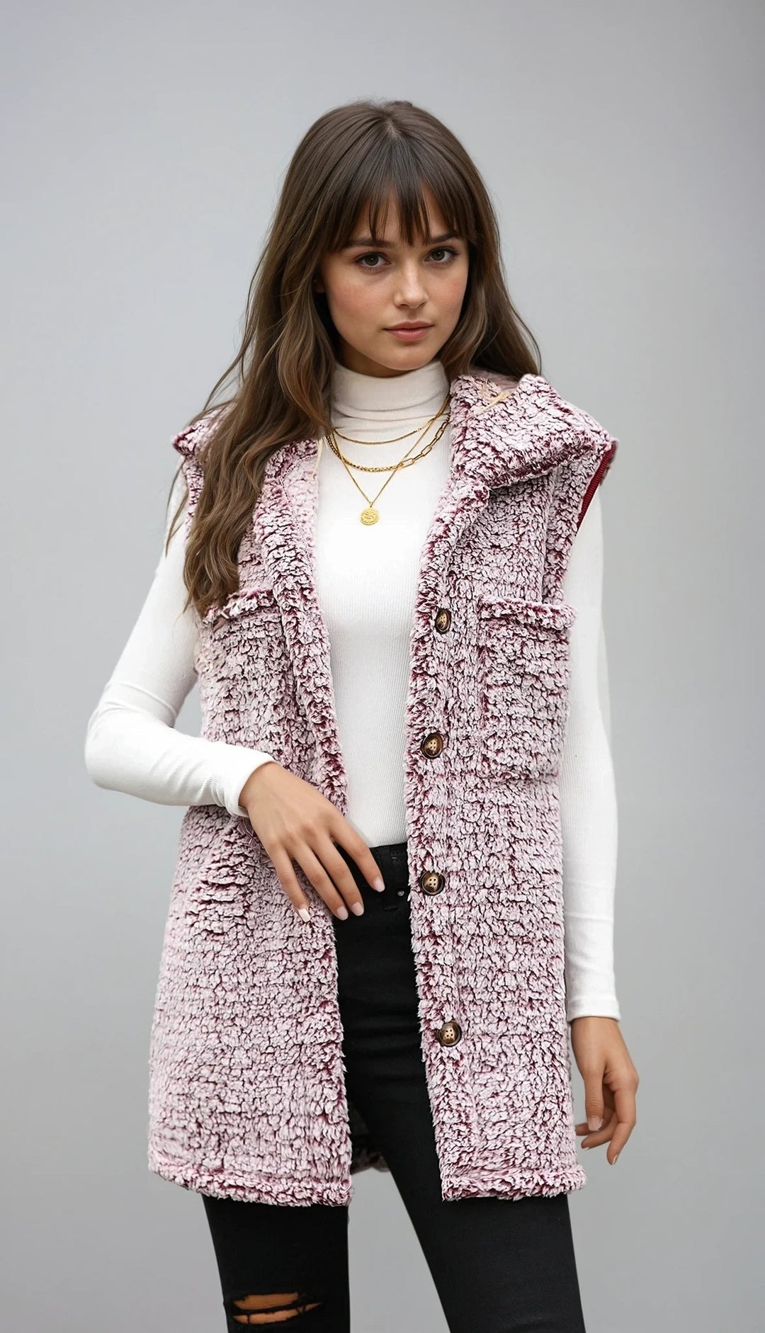 Sofia™ | Lina - Cardigan Lungo Senza Maniche