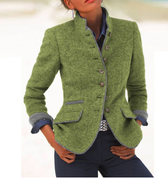 Valeria | Cardigan elegante con colletto alto