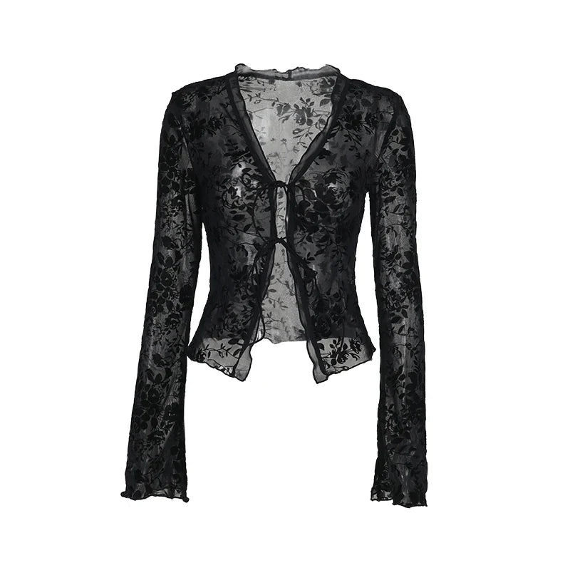 Victoria™ | Amara | Elegant Long Sleeve Lace Blouse