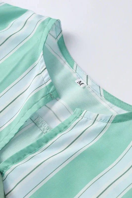 Sofia™ | Conjunto de Shorts e Blusa a Righe