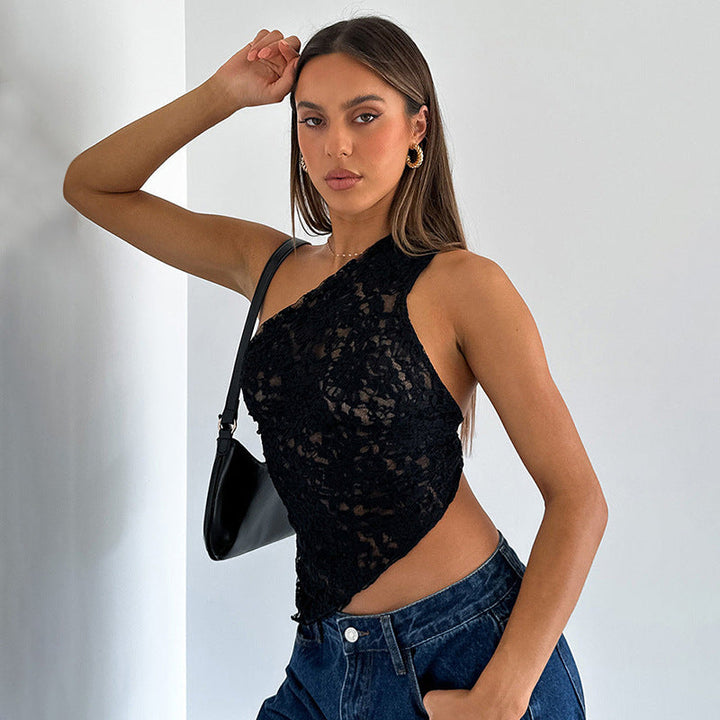 Sofia™ | Elegant Lila Lace Top