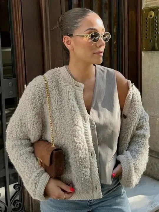 Sofia™ | Cardigan in Lana con Firma di Belle