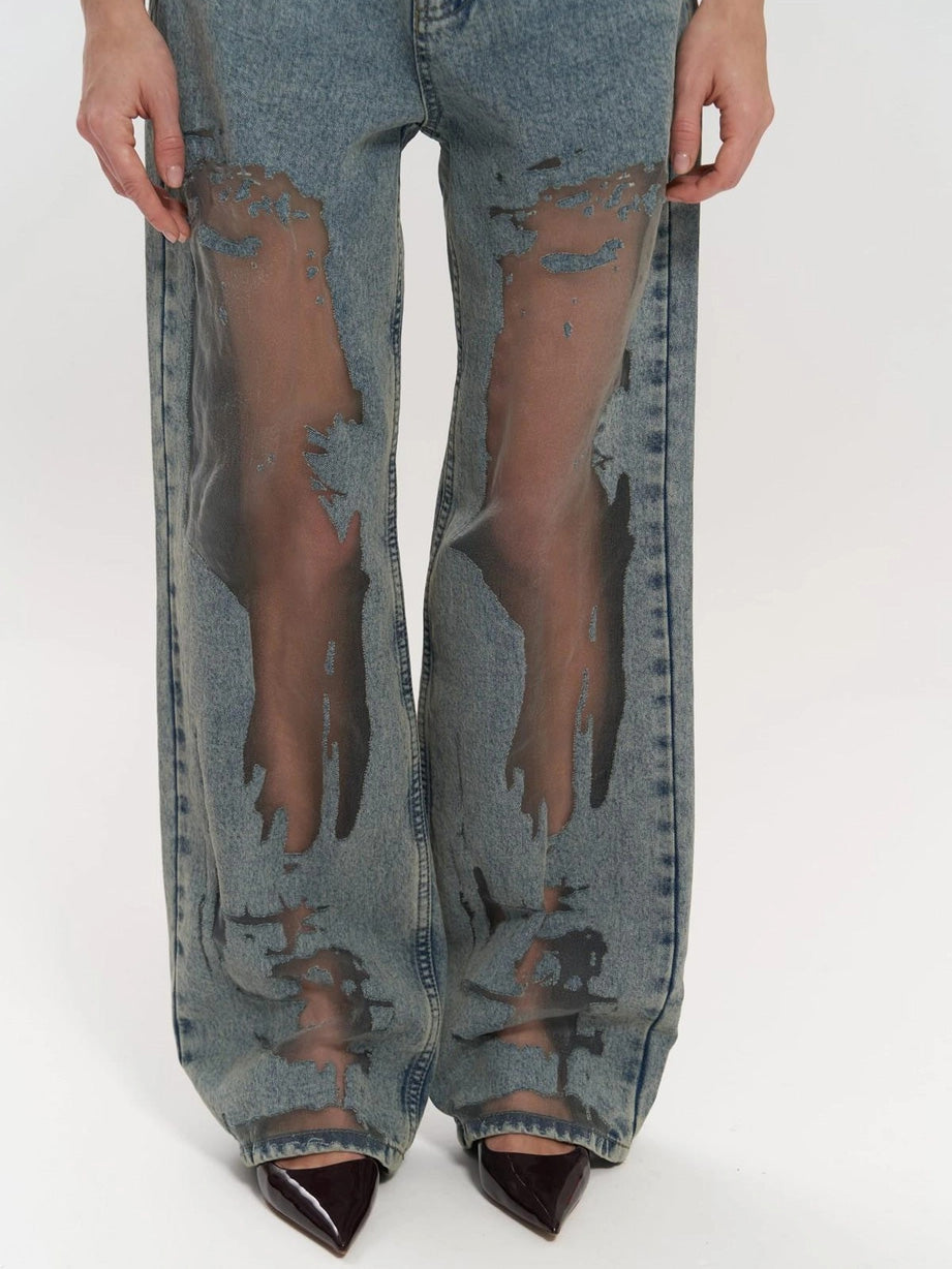 Victoria™ | Trixie Blue Transparent Jeans