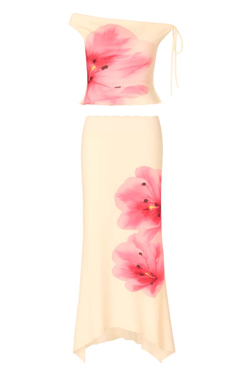 Aroa | Set Estivo con Gonna Fluida e Top Monospalla