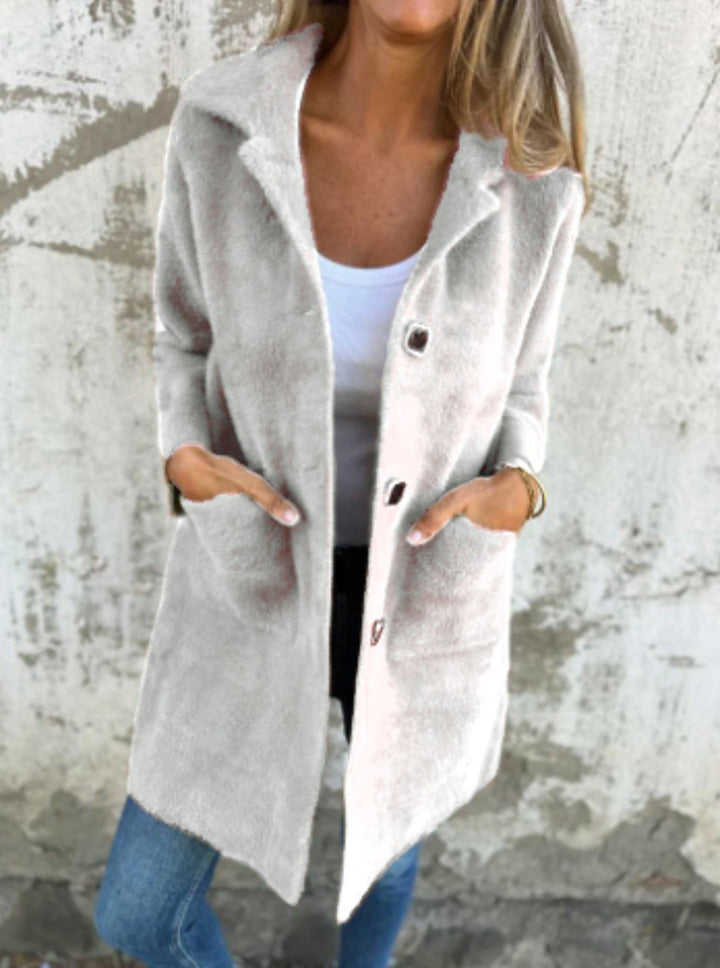MARCE | Cappotto casual, a un solo petto, spesso con rever