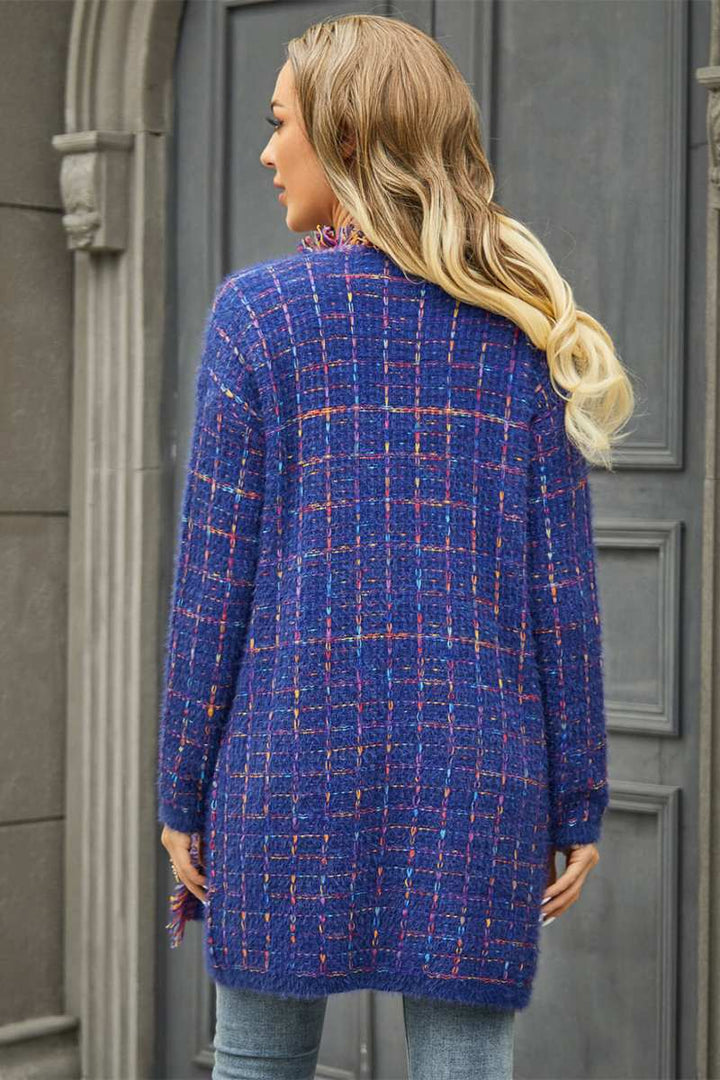 Sofia™ | Cardigan Pate Pocketgebreide - Blu