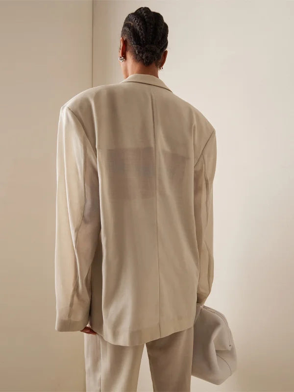 Sofia | Blazer Overdimensionato in Mistura di Lino