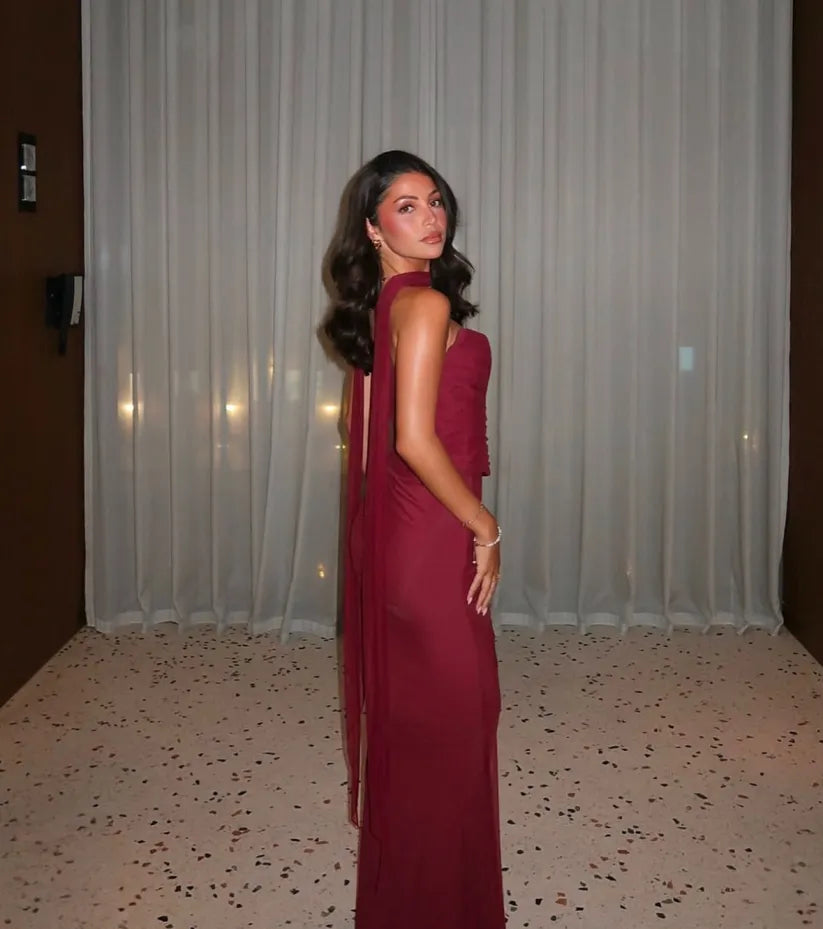 Aniyah | Abito Maxi Bodycon Senza Spalline