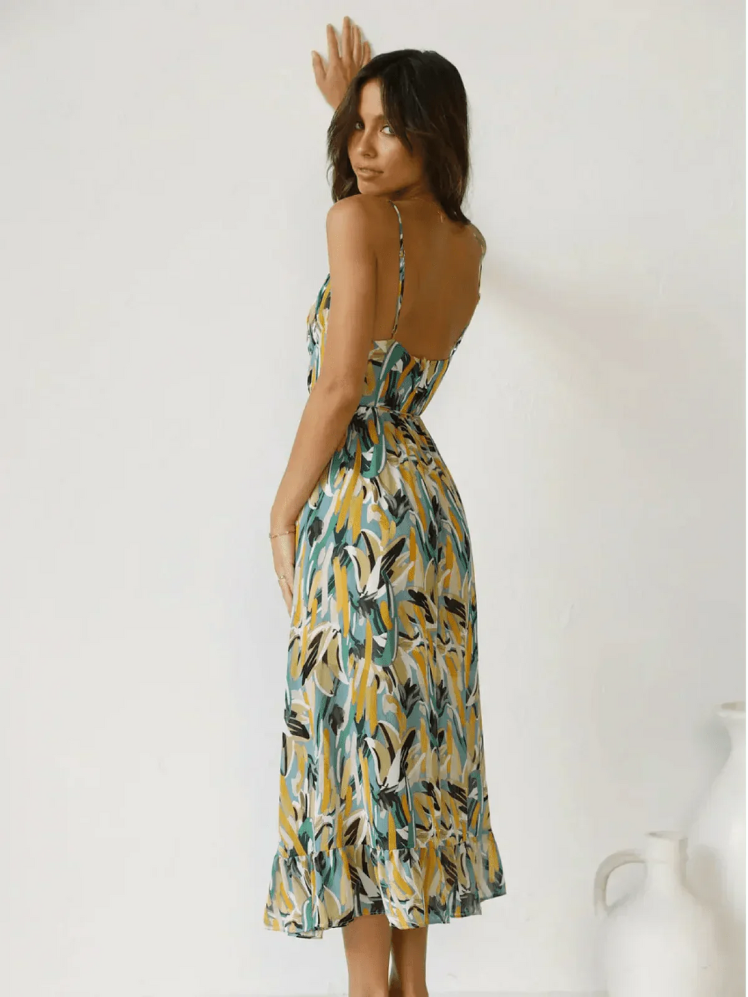 Chiara | Abito Midi Estivo Multicolore