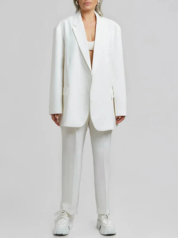 Sofia | Blazer Oversized Clean-Line Bianco
