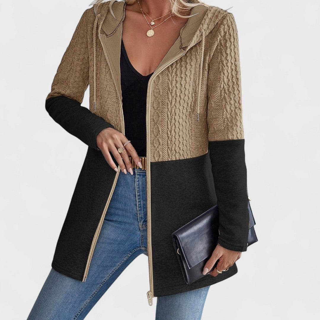 Valentino - Cardigan Grigio con Cappuccio Elegante per Donne